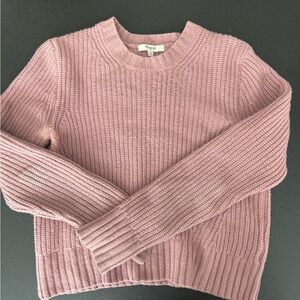 Madewell Pink Crew Neck Sweater